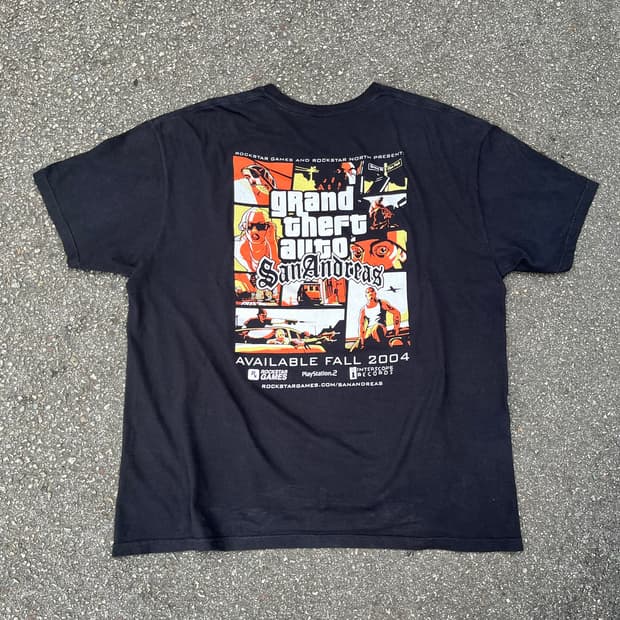 2000s GTA San Andreas Promotion T Shirts
