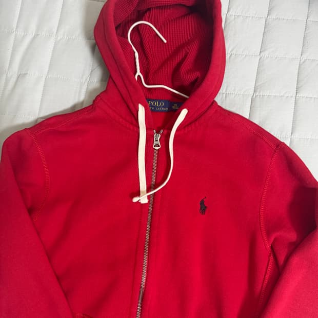 폴로 랄프 로렌 플리스 풀 집업 후디