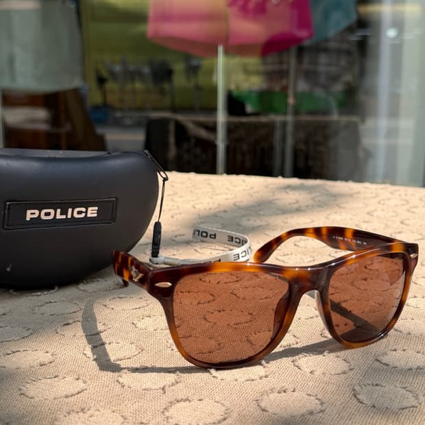 Police Tortoise Sunglasse(Made In Italy)