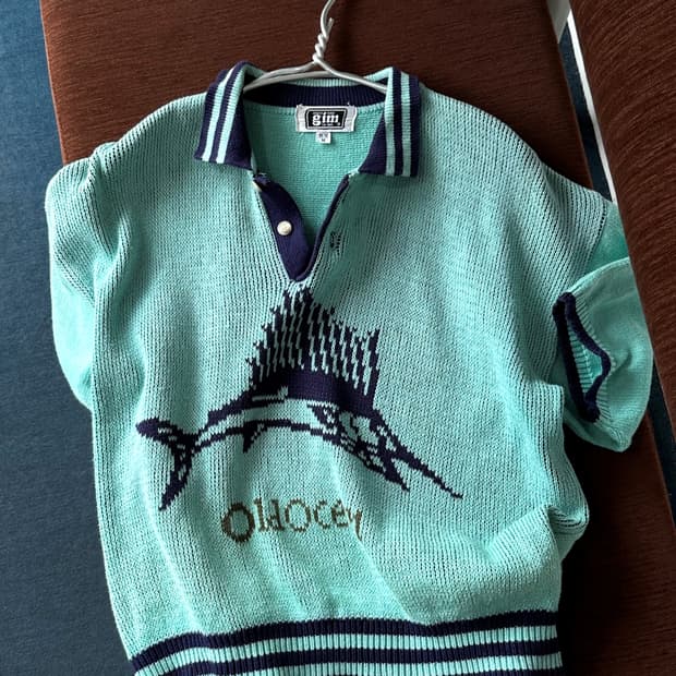 Dry blend pattern half knit top