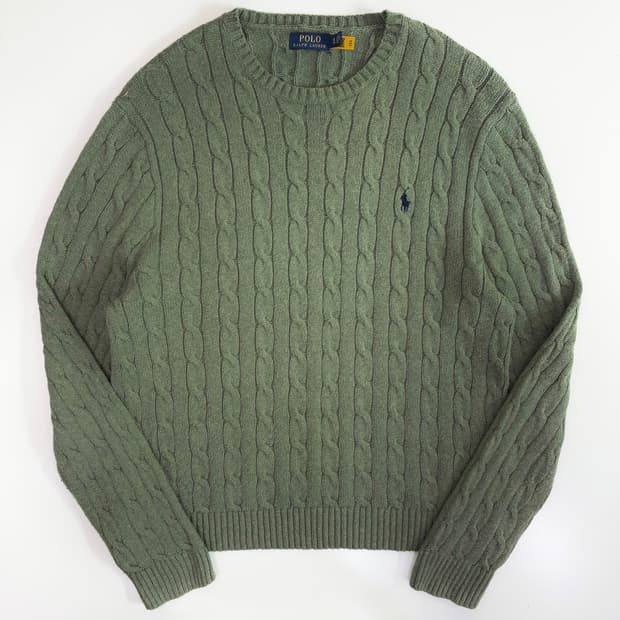 Polo  폴로 랄프로렌 Qr신형 코튼 케이블 니트