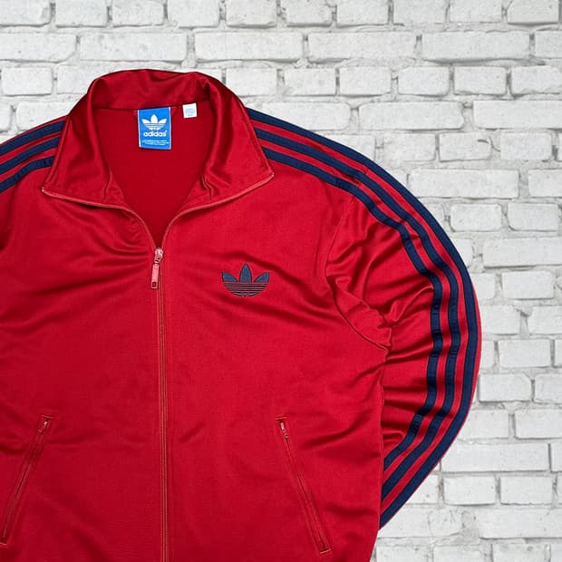 아디다스 올드스쿨 파이어버드 버건디 져지 100