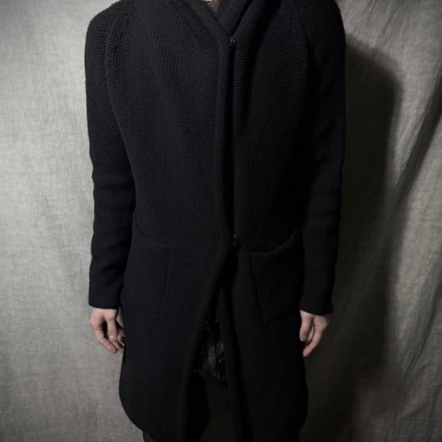 Forme d'Expression Shawl Collar Knit Coa