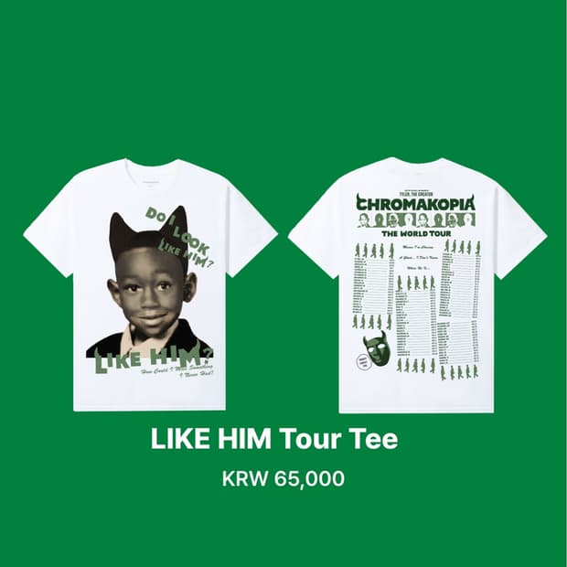 타일러 더 크리에이터 like him tour tee