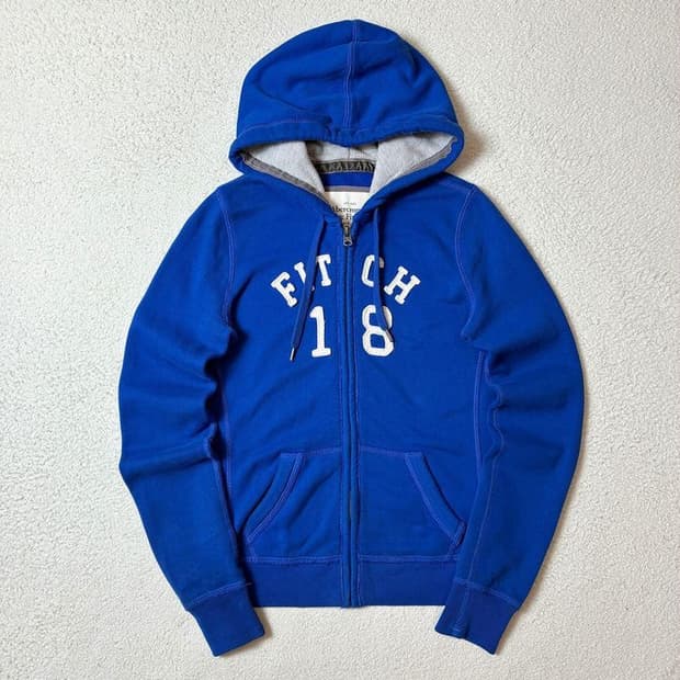 아베크롬비 00's Y2K 자수 로고 후드 집업 PN7410