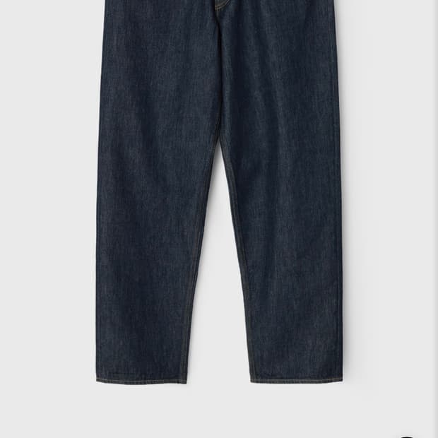 오라리 26ss 하드트위스트 와이드 데님 34