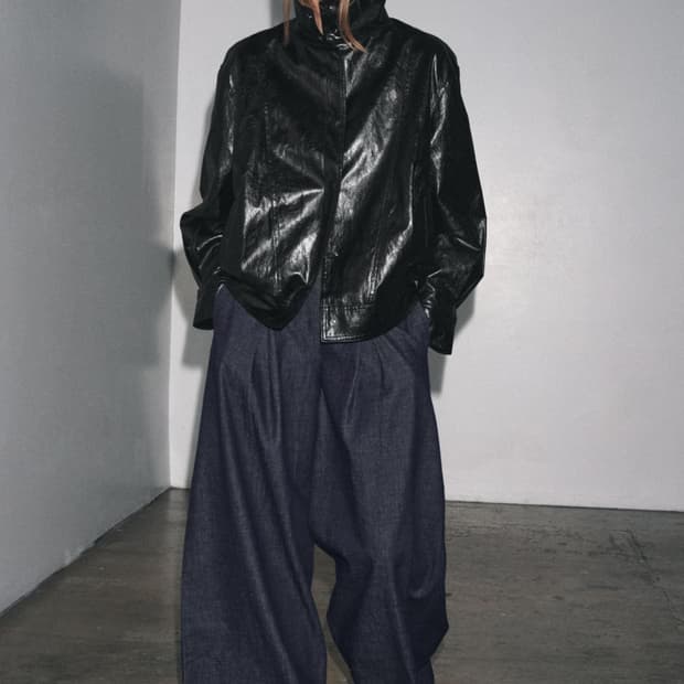 자라 봄버 레더 자켓