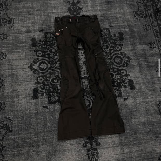 diesel 00s y2k parachute cargo pants