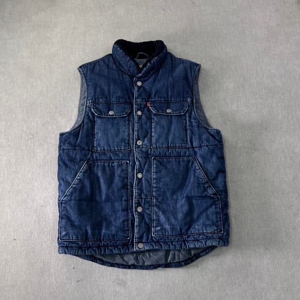 95 리바이스 푸퍼 데님 조끼패딩