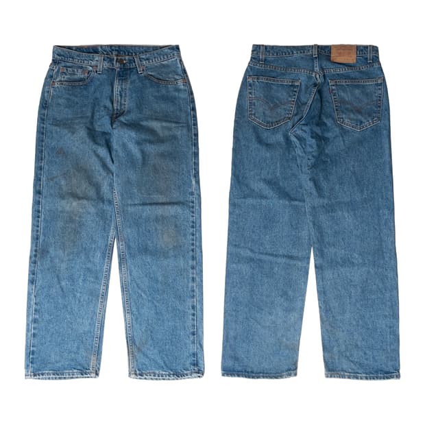 90's 미제 리바이스 565 루즈 핏 와이드 레그 33x30