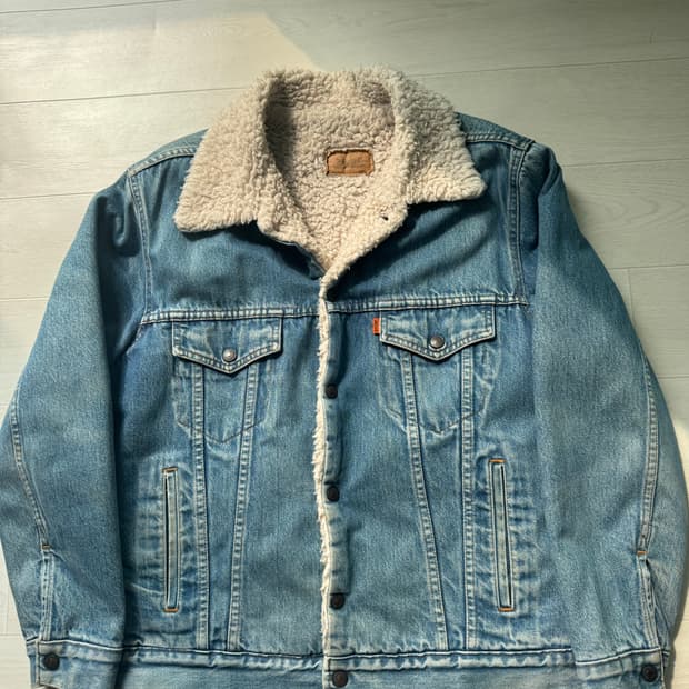 80s levi’s orange tab denim sherpa jacke