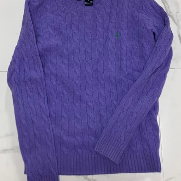 랄프로렌 울 100%케이블 니트 스웨터 ralph lauren sport