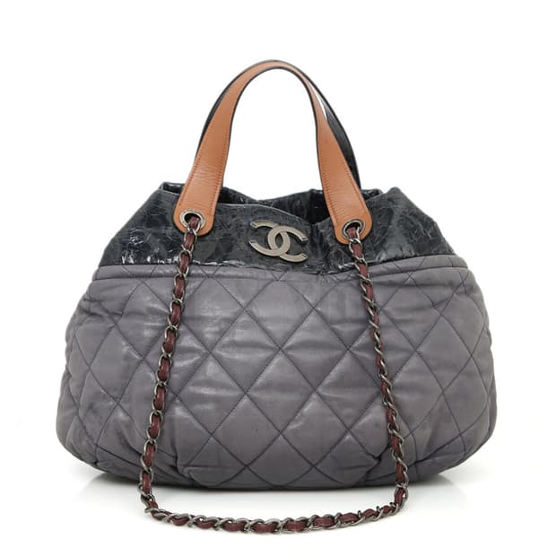 샤넬 인더믹스 체인 숄더 토트 보스턴백 A49682