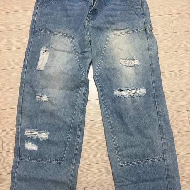 XTONZ 더블니 데님팬츠