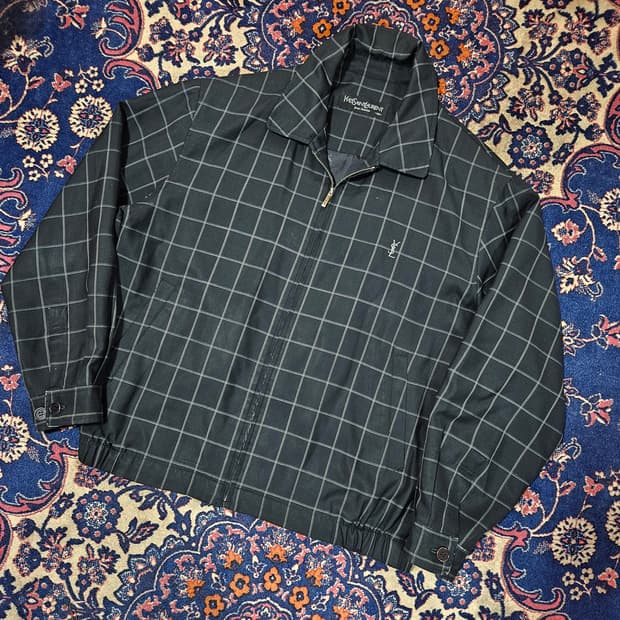 입생로랑(YSL) Vintage Goldentex 바람막이 블루종