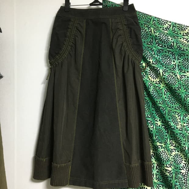 Vintage shirring skirt