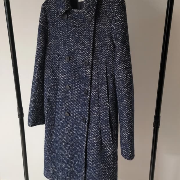 새상품) 라코스테 레귤러핏 더블버튼 울알파카 롱 코트36 (66)