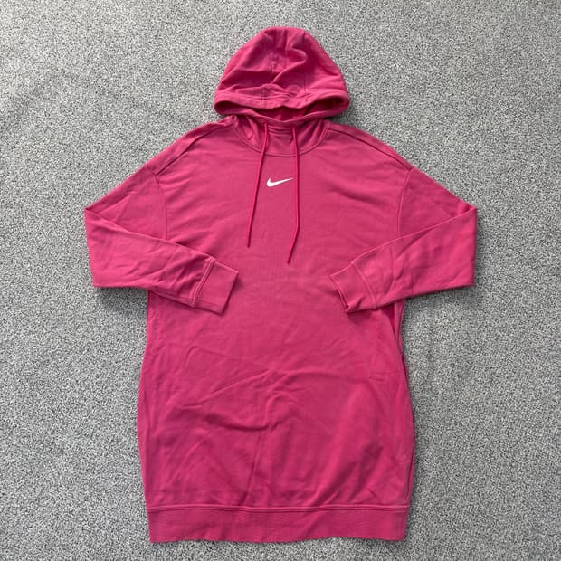 XS 나이키 스우시 롱 후드티 드레스 0305J