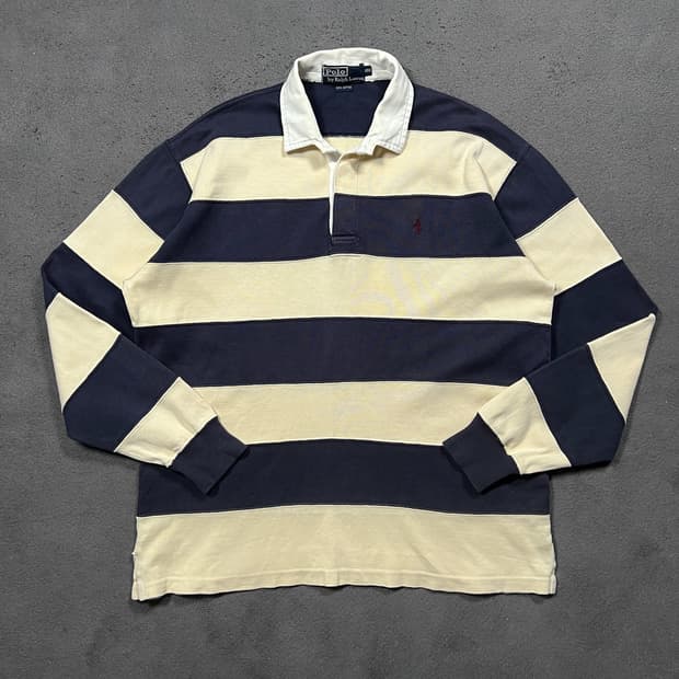 폴로 랄프로렌 스트라이프 럭비티
