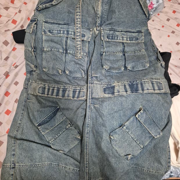 ourpas 아워파스 030 데님 카고 팬츠