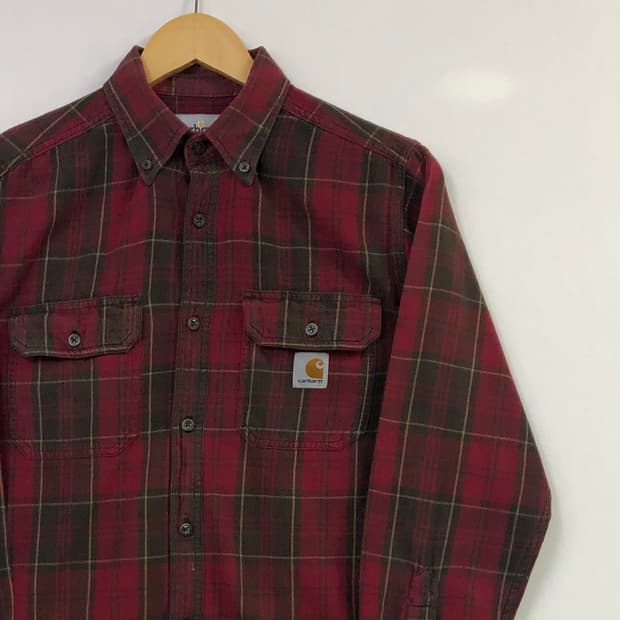 M 칼하트 체크 워크 남방