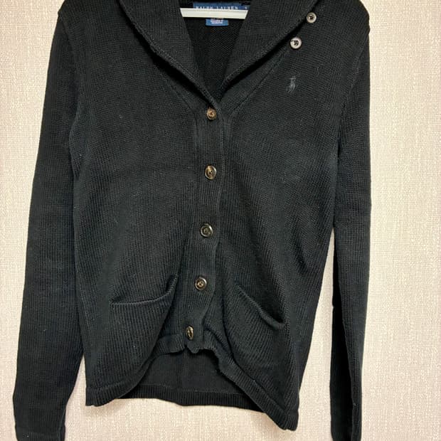 Polo collar neck neat cardigan