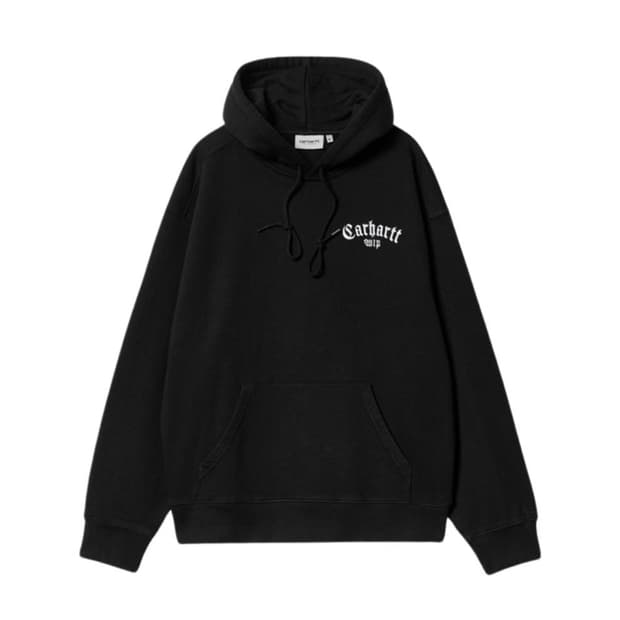 칼하트wip 후디드 오닉스 스크립트 스웻셔츠 XL