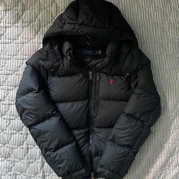 폴로 랄프로렌 고햄 패딩 M
