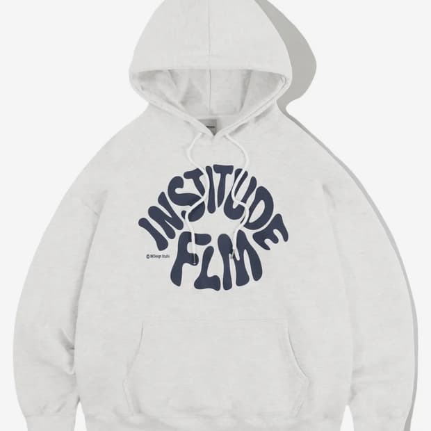 필루미네이트 오버핏 그래피티 로고 후드티