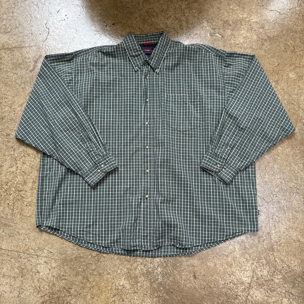 3XL 랭글러 빈티지 체크 셔츠