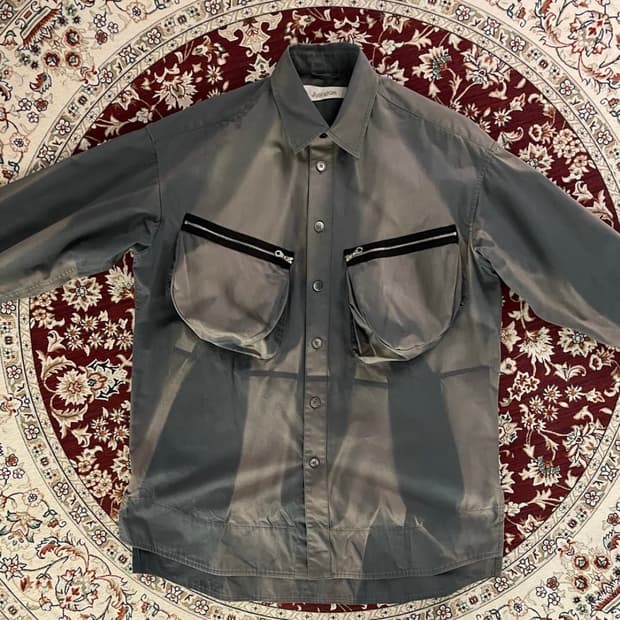 Jiyongkim Sun-bleached oversized shirt
