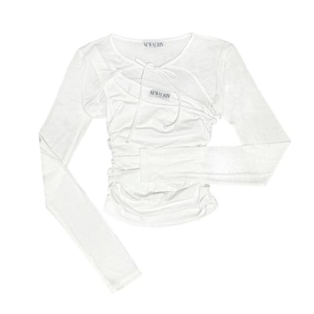 새상품 뉴얼린 로제탑 화이트