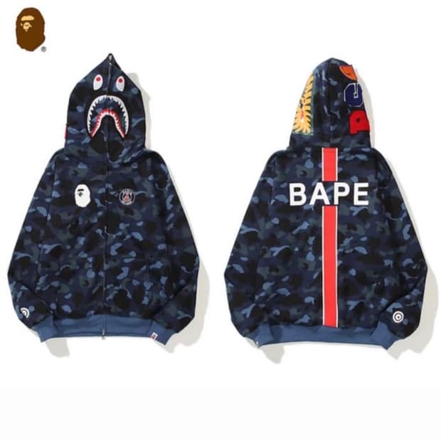 베이프 샤크 후드집업