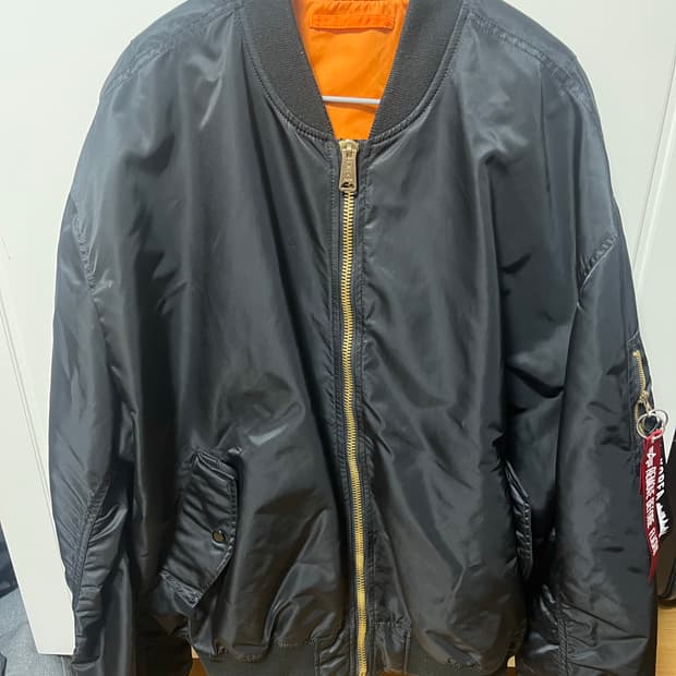 알파인더스트리 L-2B 루즈핏 블랙 XL(110)