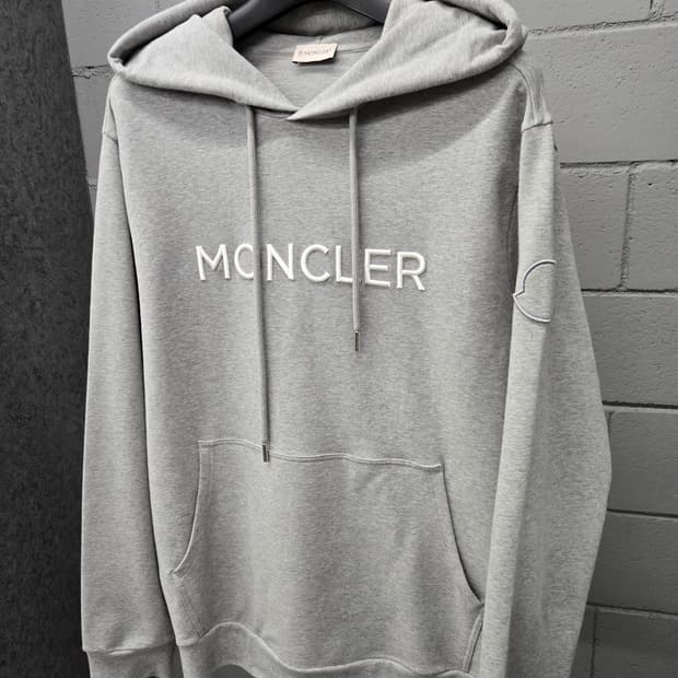 몽클레어 로고 와펜 후드 XXL