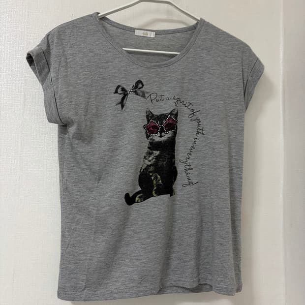 y2k mood cat printing tshirts