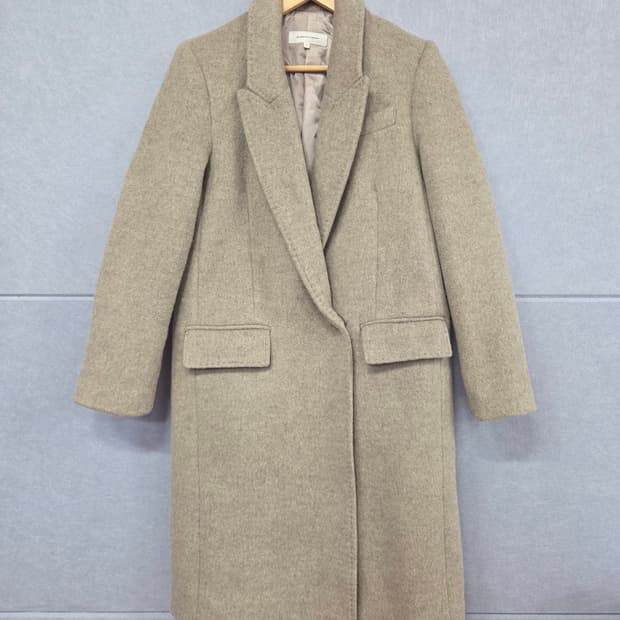 BLOSSOM H COMPANY 오트밀 베이지 울 롱 코트