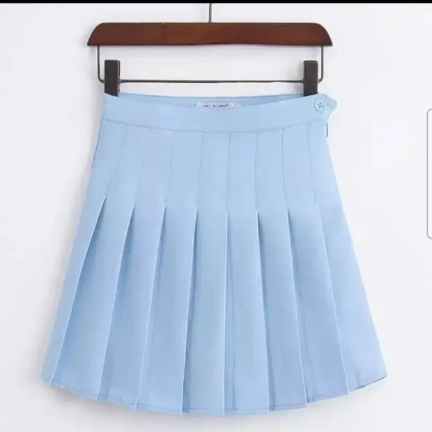 소라색 하늘색 파스텔톤 테니스 스커트