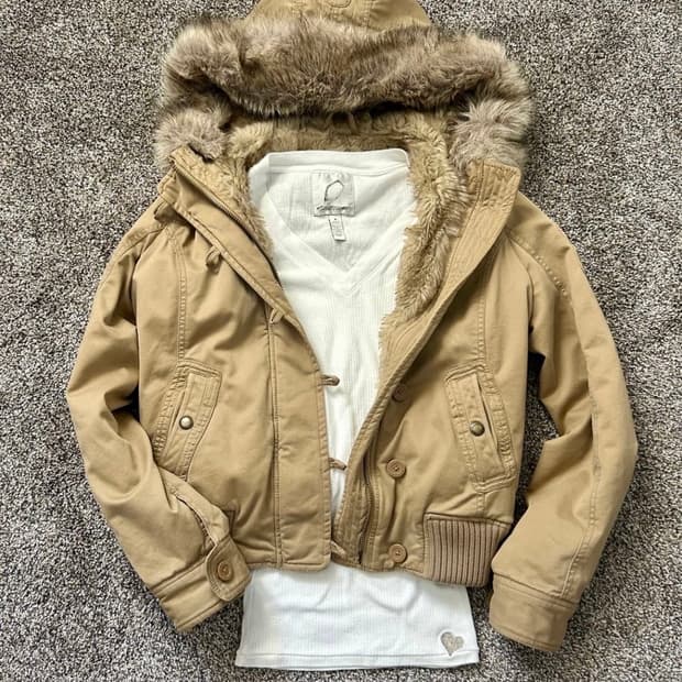 아베크롬비 울프죠 봄버 야상 자켓