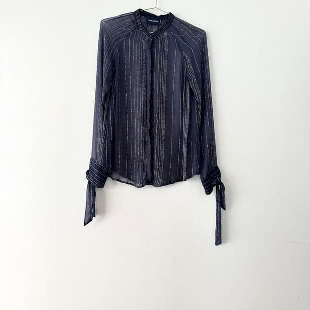 ZADIG & VOLTAIRE sheer strap shirt