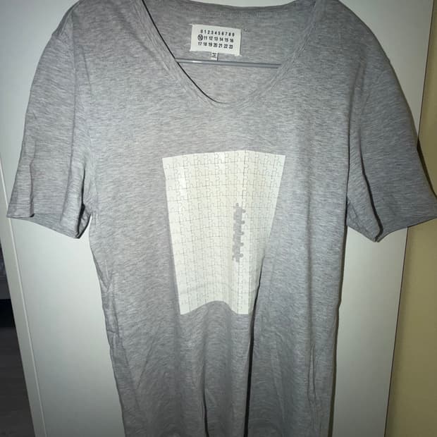 Maison Margiela 마틴 마르지엘라 퍼즐 그래픽 프린팅 반팔 티