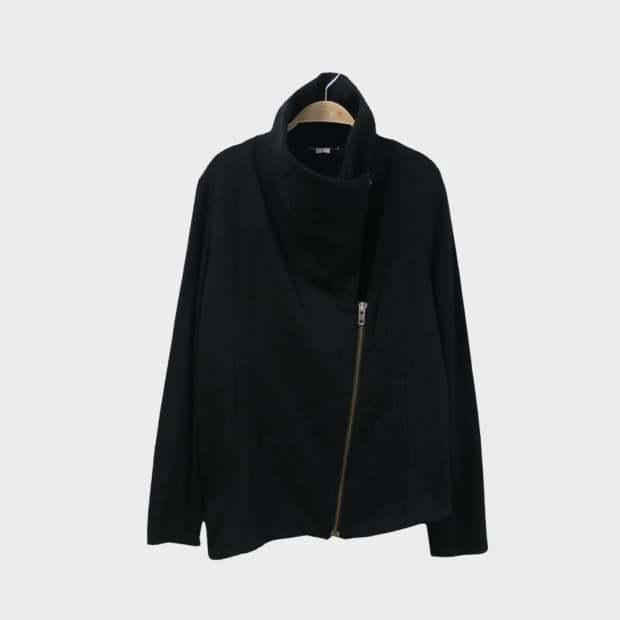 HELMUT LANG 하이넥 언발 집업 66291