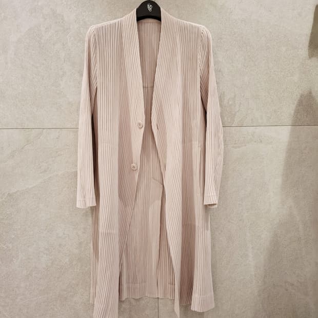 이세이미야케 해칭 노카라 롱자켓1 플리츠플리즈