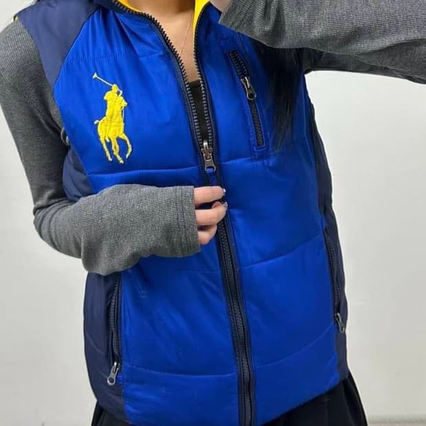 폴로 랄프로렌 빅포니 리버서블 양면 패딩 베스트 우먼 패딩조끼(L)