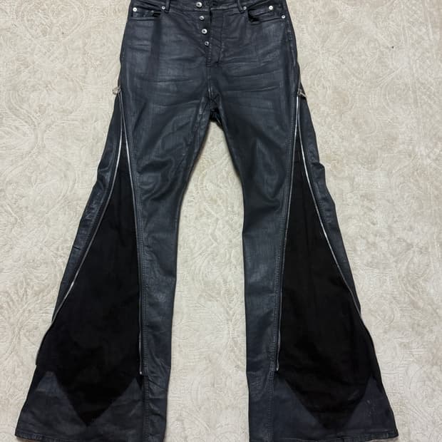 (카티착용) 릭오웬스 sbw 바나나볼란 왁스 진