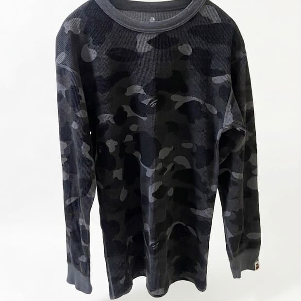 🦍베이프 카모 와플 롱슬리브🦍