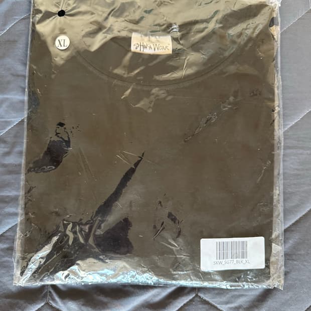 샤카웨어 7.5oz 가먼트다이 숏슬리브 블랙 XL 새상품