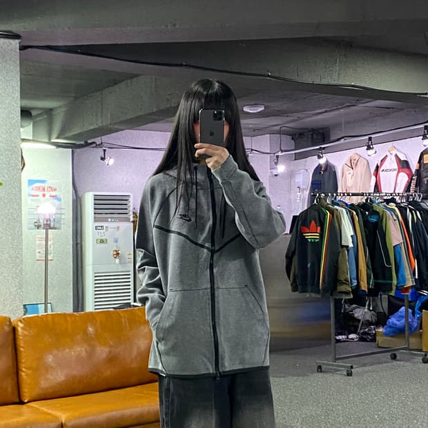 나이키 테크팩 다크그레이 후드집업B4570