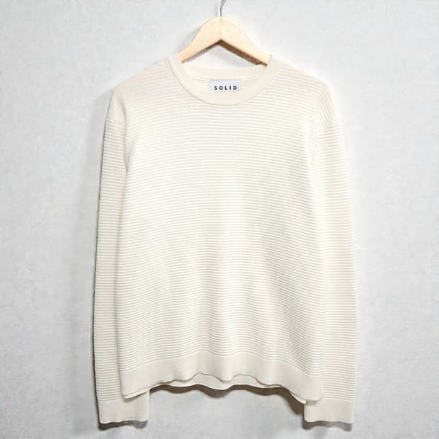 105)SOLID HOMME 솔리드옴므 24시즌 아이보리 니트 아이보리