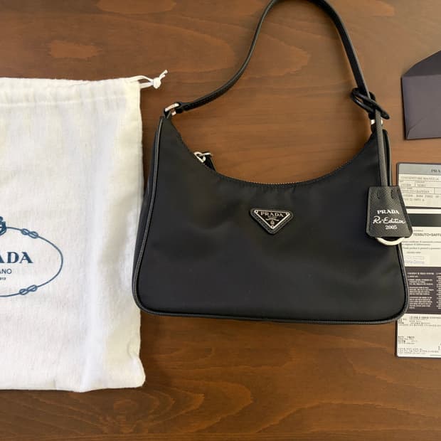 프라다 사피아노 트리밍 호보백 1NE204